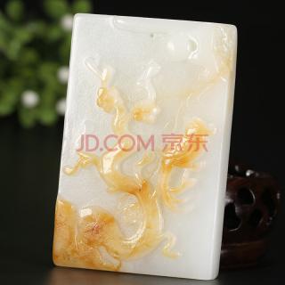 省级玉雕大师韦龙作品 和田玉喜上眉梢挂件73.2630克 尚品恒缘