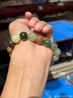和田玉多宝单圈手串